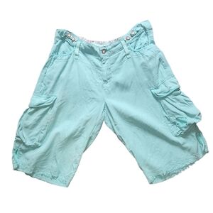Da-Nang Aqua  Blue Cargo Shorts